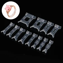 12 шт. набор регуляторов размеров колец для изменения размера ювелирных изделий прозрачные пластиковые приспособление для регулировки размера кольца Pad Reducer ювелирные инструменты для изменения размера