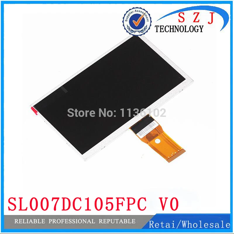 

Новый 7-дюймовый ЖК-дисплей Матрица планшет SL007DC105FPC V0 163*97 мм TFT ЖК-экран панель Рамка Замена Бесплатная доставка