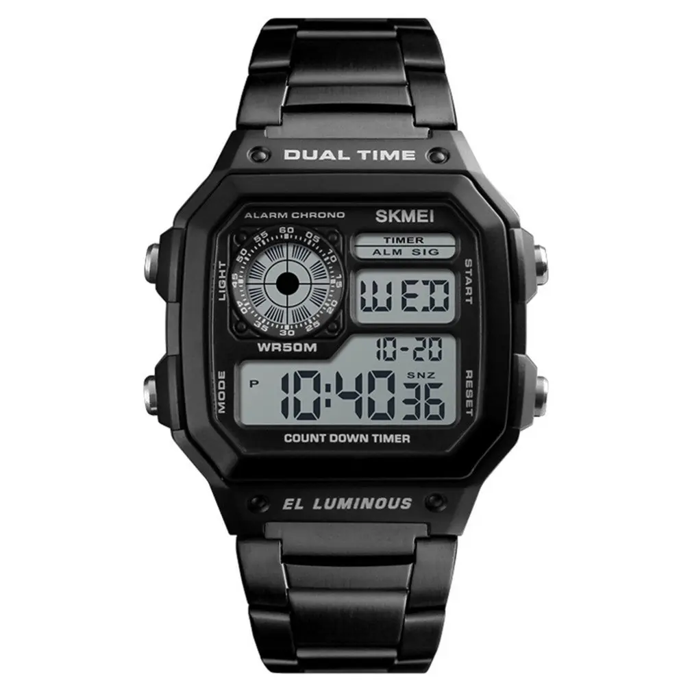 

SKMEI Trendy Watch Multifunctional LED Digital Wristwatch 50M Waterproof Sports Watch Personality Alarm Watch Relogio Watches