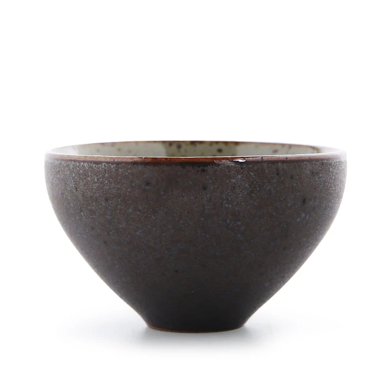 

50 ml Japanese Style Vintage Coarse Pottery Teacup Ceramic Kung Fu Tea Set Heat Resistant Small Tea Bowl Sake Cup Drinkware Gift