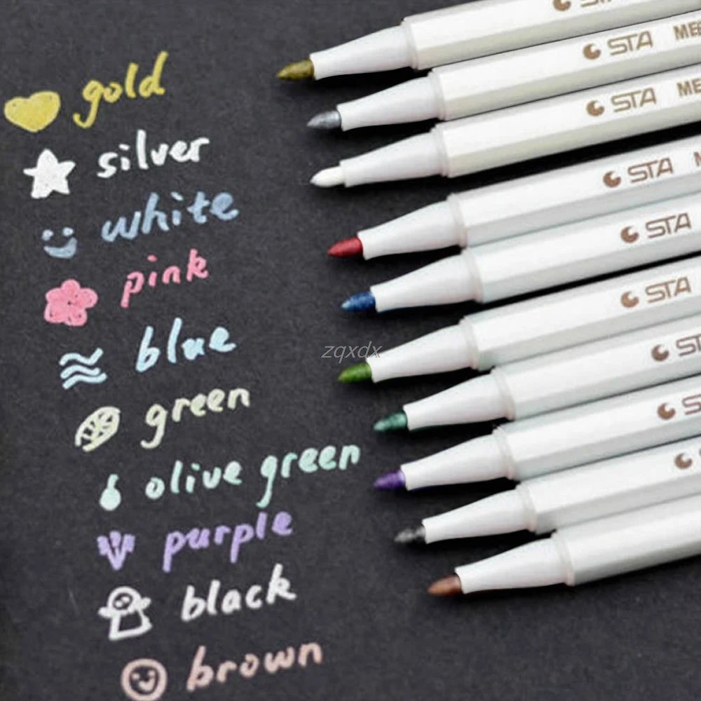 

New Tyre Tire Paint Marker Pen Car Tread Waterproof Permanent Rubber Metal 1mm Z11 Drop ship