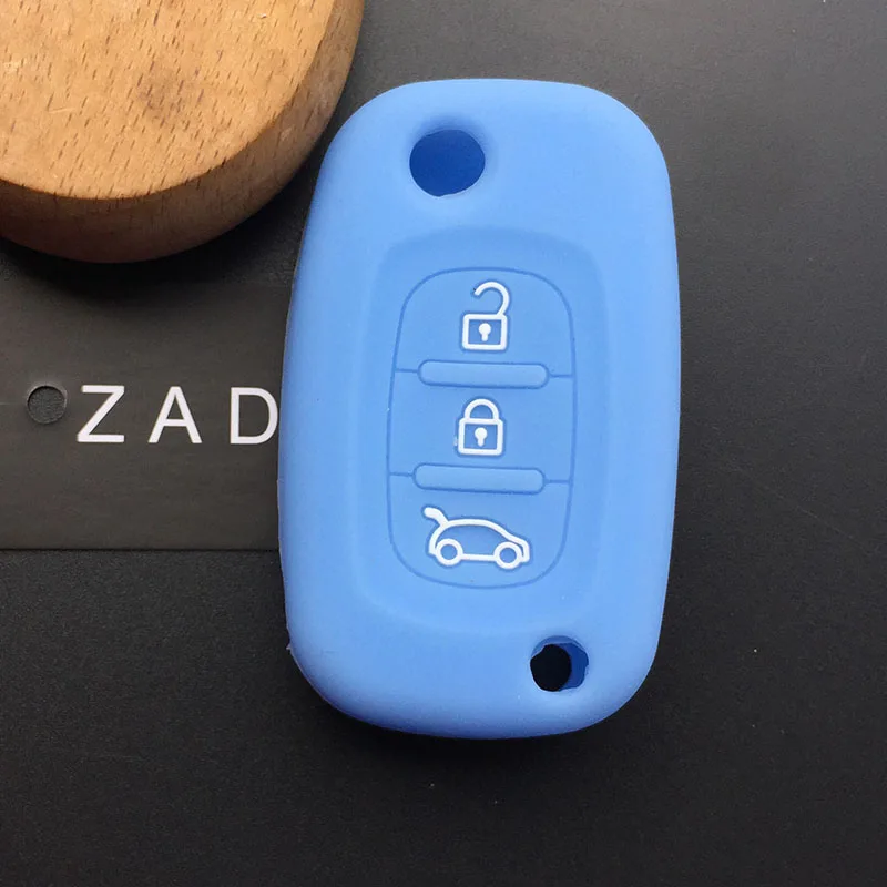 3 кнопочный силиконовый резиновый чехол для автомобильного ключа ZAD держатель