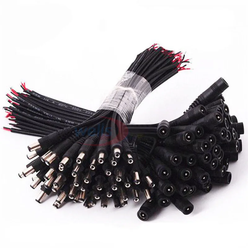 

5/10pcs 5.5x2.1 Plug DC male/ Female Cable Wire Connector For 3528 5050 LED Strip Light