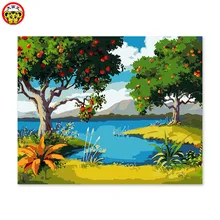 Картина по номерам художественная краска по номеру DIY украшение гостиной, гостиной, спальни диван фон и ожидание моря