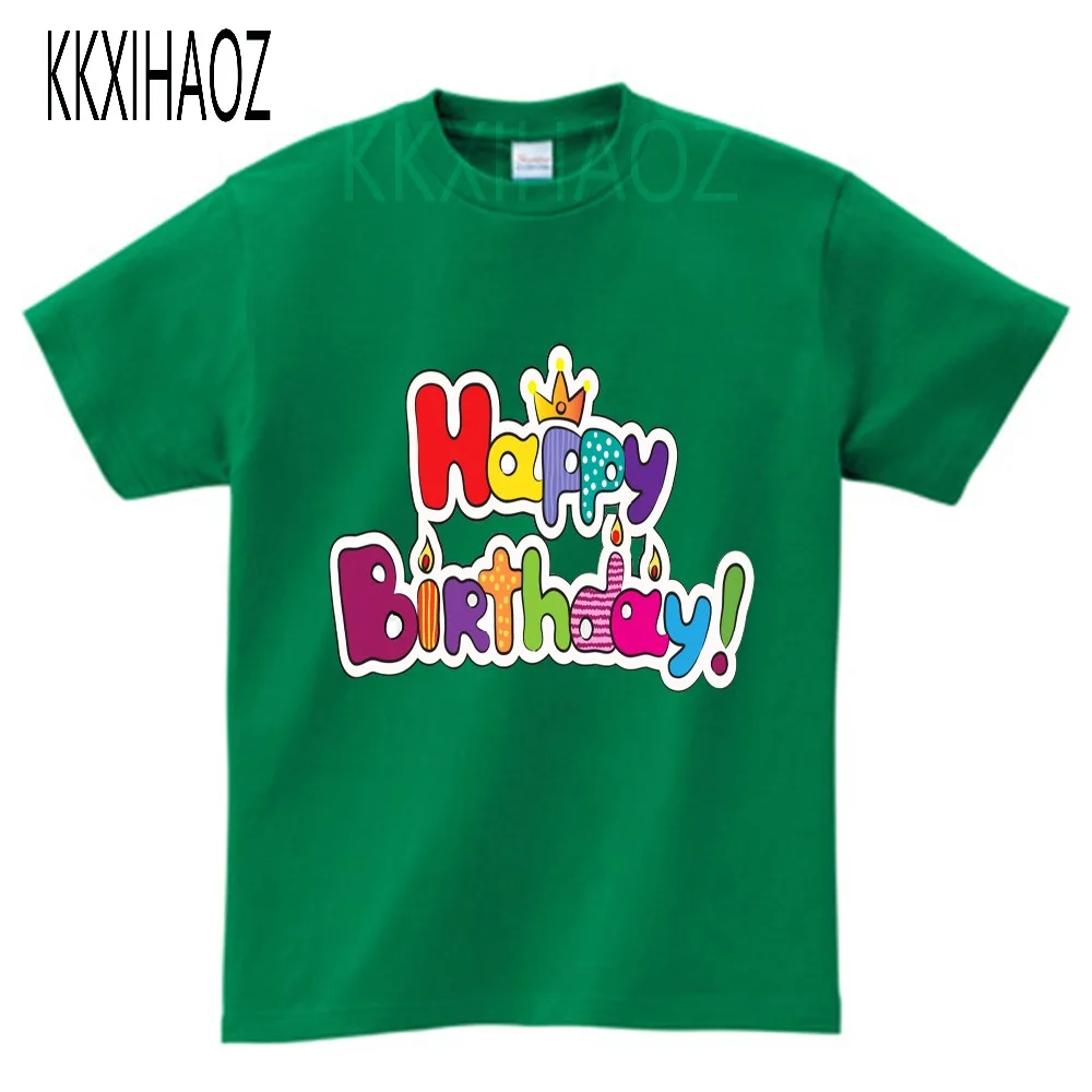 

1 2 3 4 5 6 7 8 9years Birthday Christmas boy's t shirt cotton t-shirt children's tee clothes costume for kids tops NN