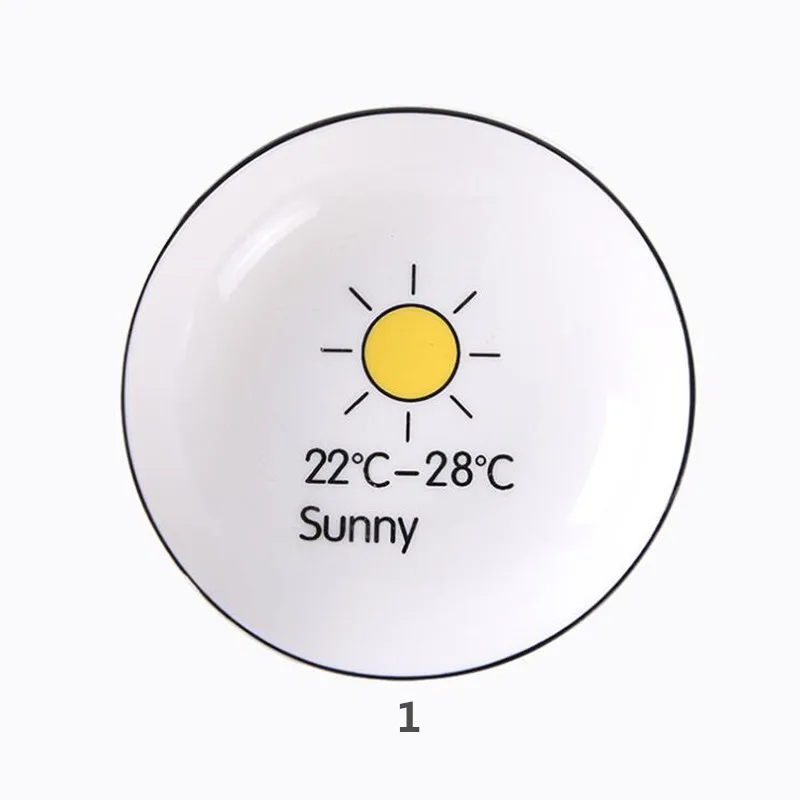 1 шт. Мини Размер пигменты керамика соевое блюдо соус уксус Джем посуда Кухня маленькая тарелка посуда новинка подарок 10 см - Цвет: 1