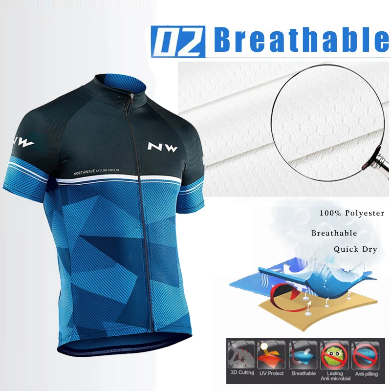 2019 NW العلامة التجارية الدراجات جيرسي مجموعة MTB دراجة الدراجات الملابس تنفس Mountian دراجة الملابس مايوه Roupas Ciclismo