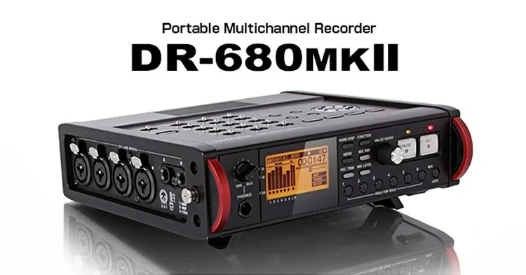 TASCAM DR680MKII DR680MK2 портативный многоканальный рекордер 8-трек linear PCM поле рекордер с 6-вход для пленки живая запись