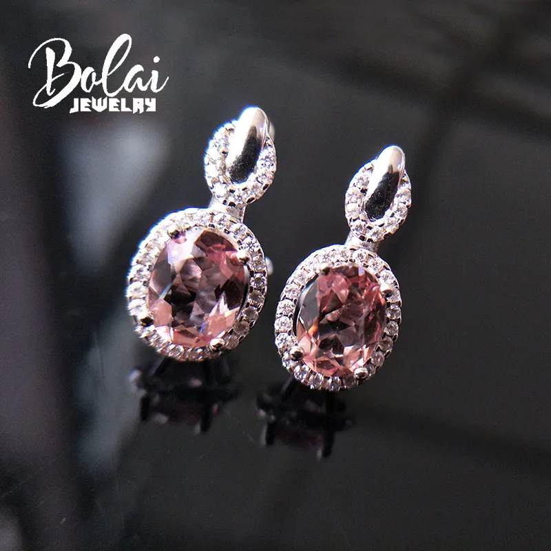 Bolaijewelry, Zultanite застежка серьги 925 серебро, созданные изменение цвета драгоценных камней ювелирные украшения для женщин подарок