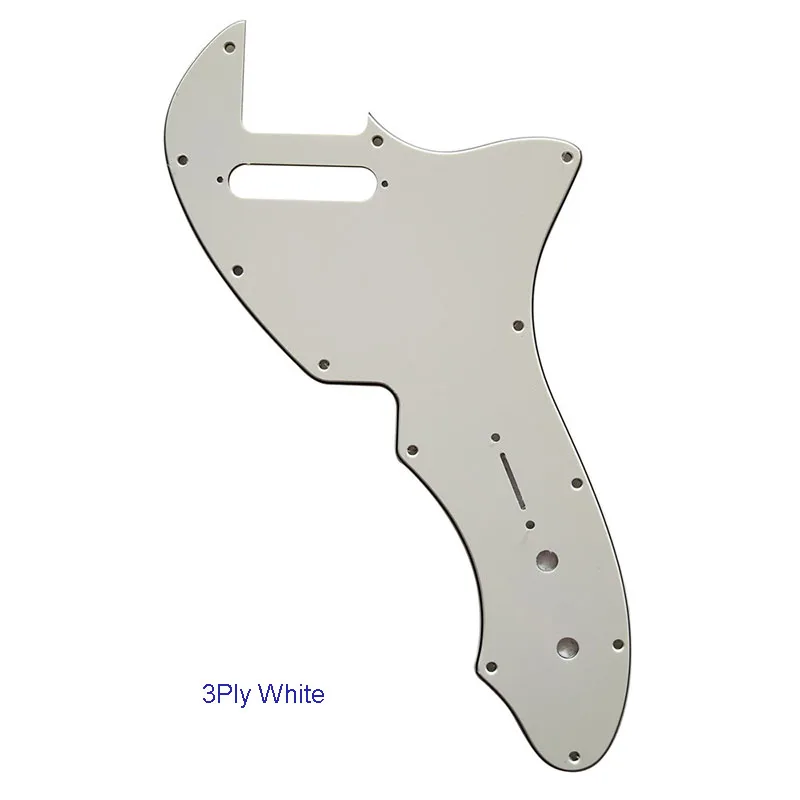 Pleroo на заказ гитарные Запчасти-для США Tele 69 Thinline Гитара Pickguard Scratch Plate, несколько цветовых вариантов - Цвет: 3Ply White