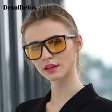 Поляризационные очки es мужские солнцезащитные очки es для водителей, очки ночного видения, антибликовое солнцезащитное стекло для женщин, очки для вождения, высокое качество