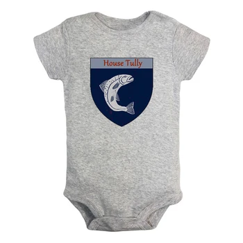 

Game of Thrones House Tully of Riverrun Family, Duty, Honor Newborn Baby Girl Boys Clothes Short Sleeve Romper Jumpsuit Outfits