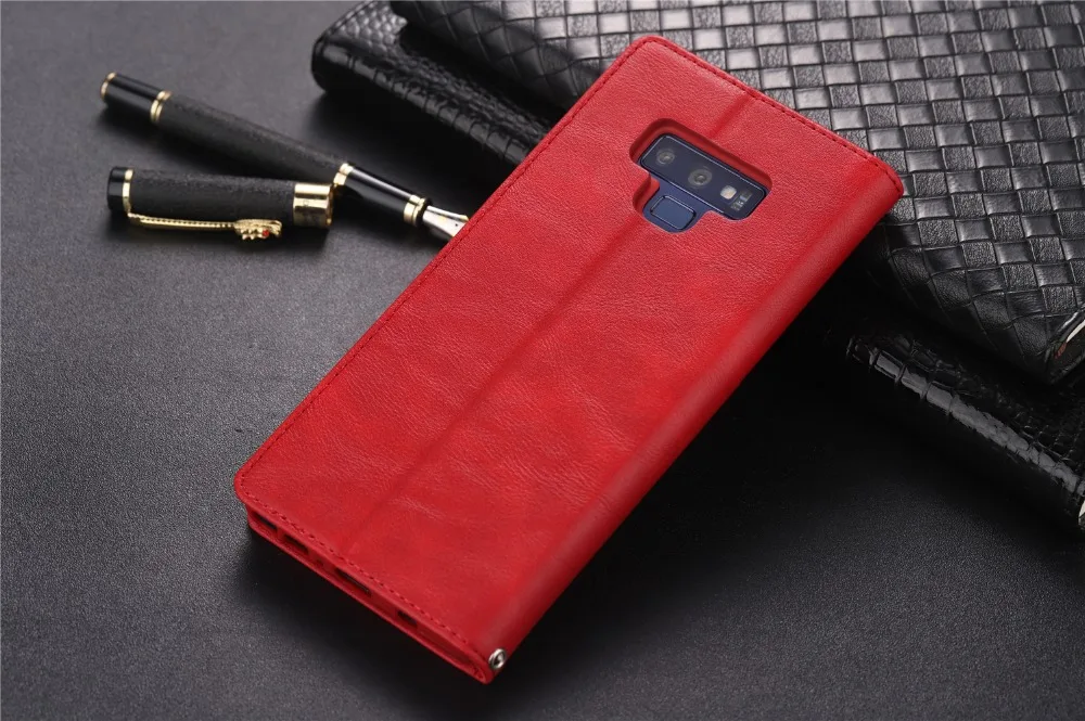 Чехол для телефона для samsung Galaxy Note 9 задняя крышка Винтаж слот для карт памяти кожаный бумажник флип-кейсы для samsung Galaxy Note9 чехол для телефона