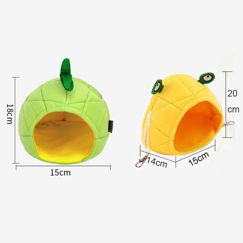 Pawstrip Милая лягушка/ананас морская свинка кровать Подвеска для хомяка кровать зима Ежик кролик кровать клетка дом