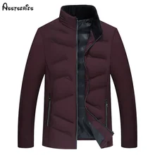 Зимняя одежда для папы, хлопковая пуховая одежда для мужчин среднего возраста, утолщенная хлопковая куртка-парка, мужское пальто, D75