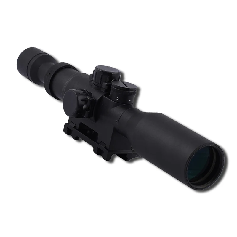 Günstig Sniper Tactical SVD 3 9X42 Jagd Zielfernrohre Optik Anblick Jagd scope red dot licht 11mm 20mm welle schiene basis zielfernrohr