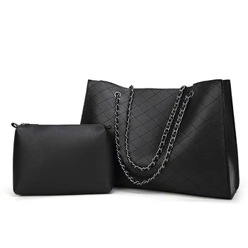 

2 Sets Handbag Women Composite Bag Female Large Capacity Tote Bag Fashion Shoulder Crossbody Bag 2019 Small Purse
