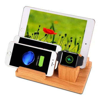 

Mobile Phone Holder 4 Usb Charging Bracket Charging Dock For Smart Phones And Watch