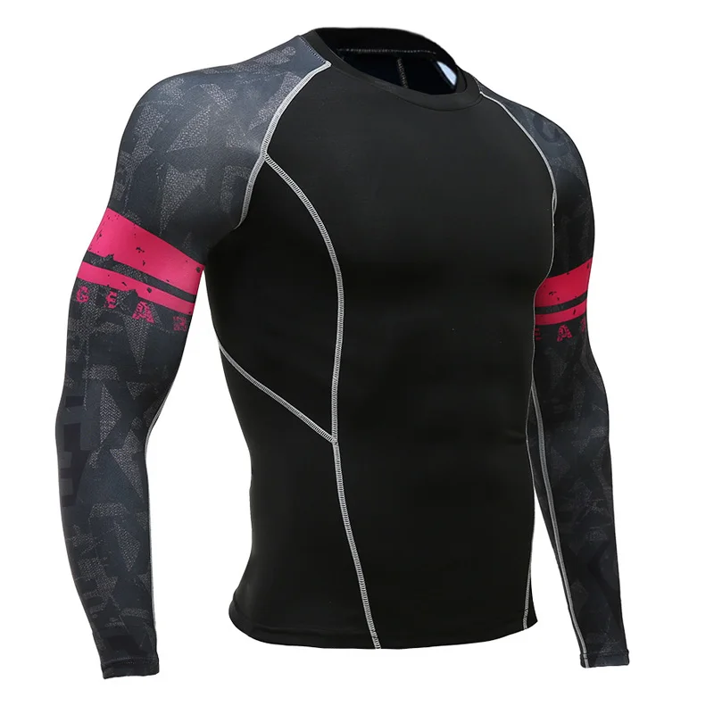

Running Shirts Man Crossfit Tshirt Compression Long Sleeve Sports Shirts Sweat Men Gym T shirt Sport Men Sport Thermal Underwear