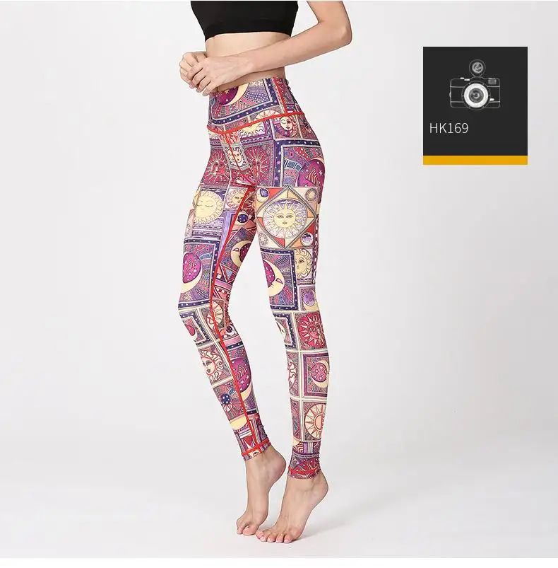 Для женщин спортивные Леггинсы Высокая Талия облегающие штаны для йоги легинсы для тренировки и фитнеса женские брюки для йоги одежда для занятий спортом Для женщин Спортивная одежда