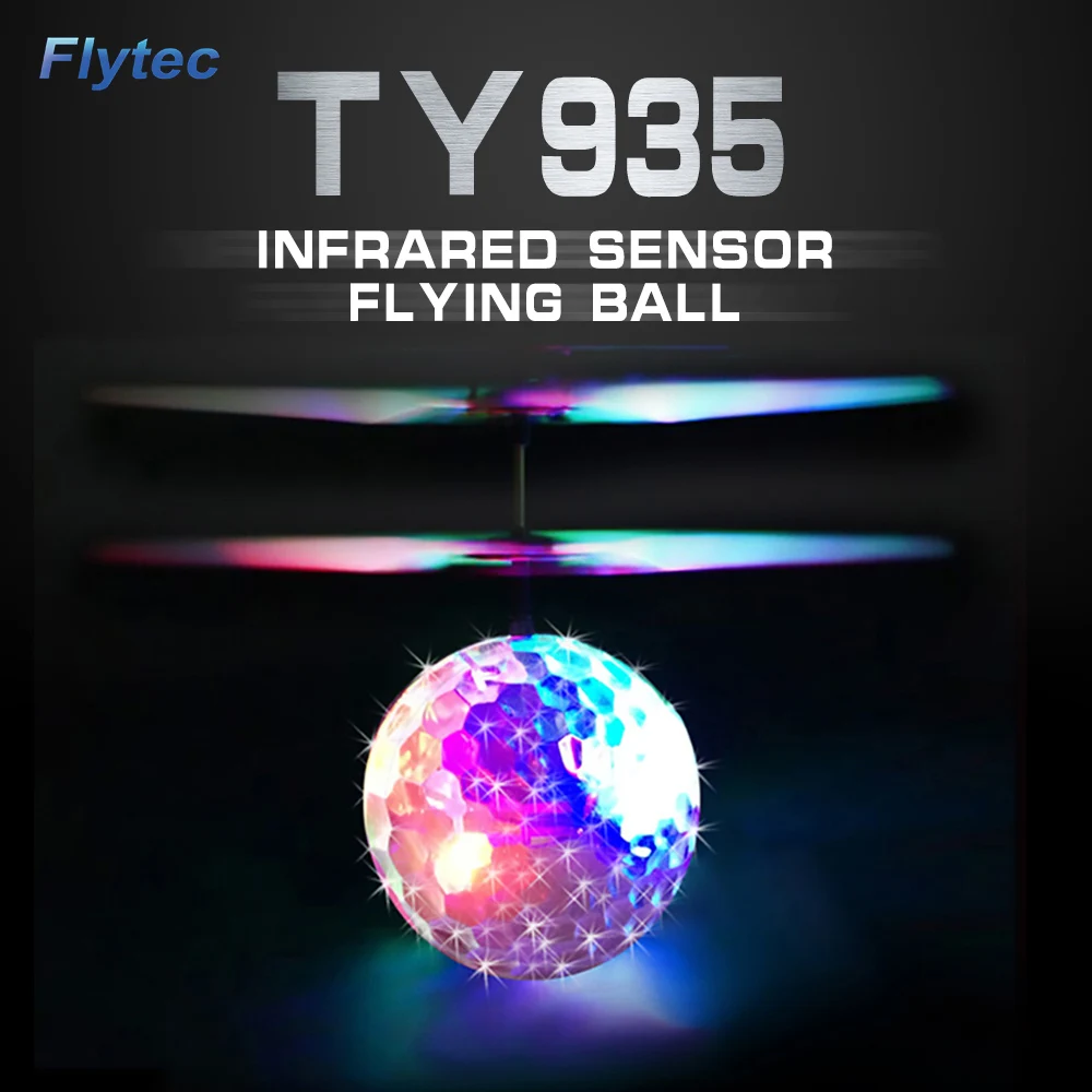

Flytec TY935 Colored Ball Drone Disco Ball Infrared Controlled Hand Control Floating RC Quadcopter RC Toy