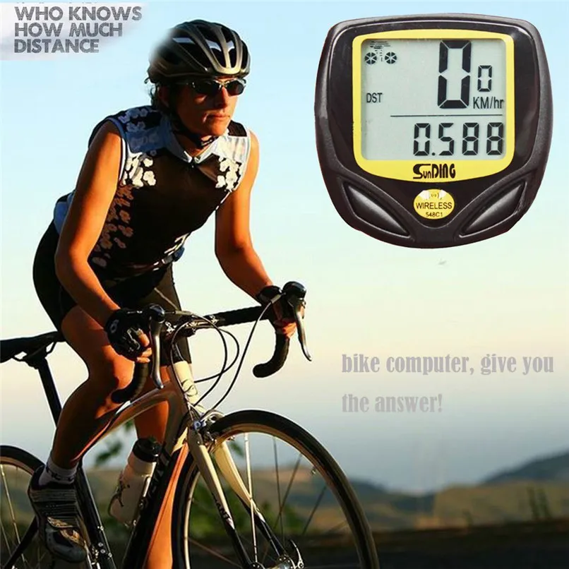 

2017 New Arrival Wireless LCD Digital Cycle Bike Computer Bicycle Speedometer Odometer Cycling Computer ciclismo accessories