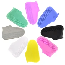 1 пара непромокаемых сапог силиконовые многоразовые непромокаемые сапоги Водонепроницаемые Сапоги защитный чехол для обуви WWO66