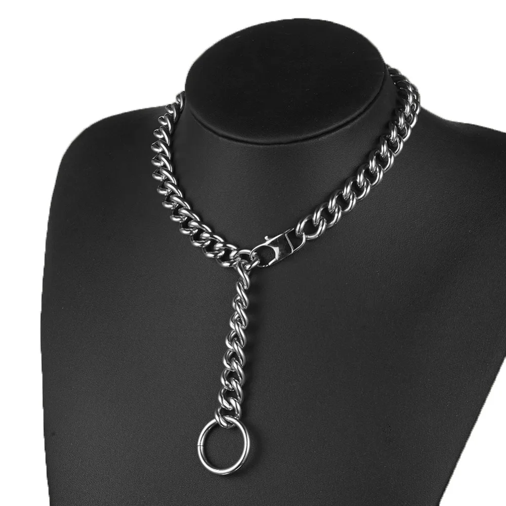 Womens Sex Appeal Necklace 316lstainless Steel Silver Tone High