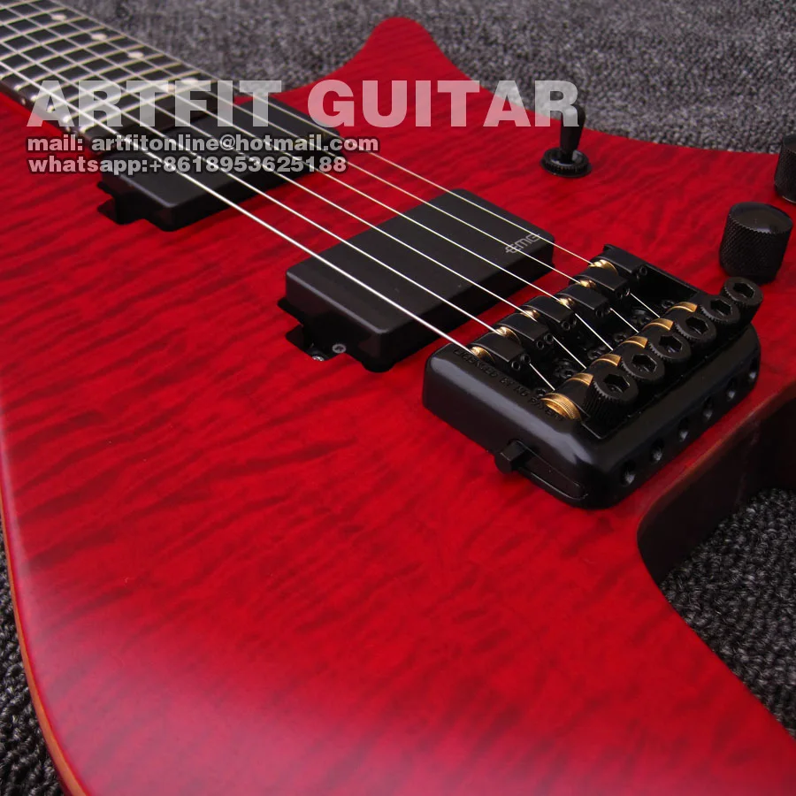 ARTFIT STRANDBERG headless RED ELECTRIC GUITAR 4 