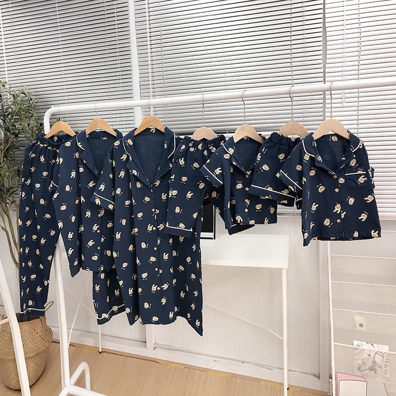 Boys Pyjamas Summer Luxury Brand High Quality Family Matching Pajamas Christmas Clothes Sleepwear Mommy and Me Family Look Suit