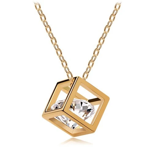 Crystal jewelry wholesale Eight cubes eight heart arrow zircon necklace