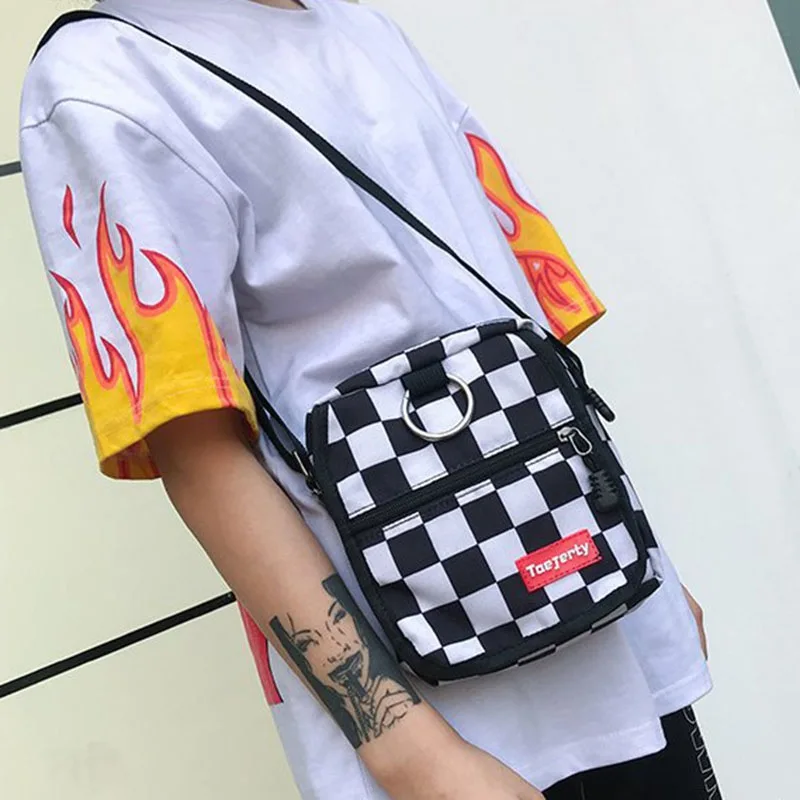 

Fashion Neutral Canvas Solid Color Outdoor Shoulder Bag Sports Messenger Bag Designer Outdoor Messenger Crossbody Bag 2019