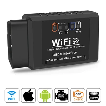 

WiFi OBDII ELM327 OBD2 Auto Scanner For iPhone Android PC Car Diagnostic Scan