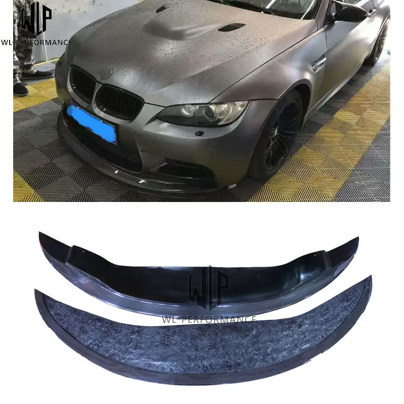 Для BMW 3 серии E92 модифицированный M3 GTS карбоновый передний шкив для губ V тип Нижний Бампер для губ Наборы для точной установки 05-12