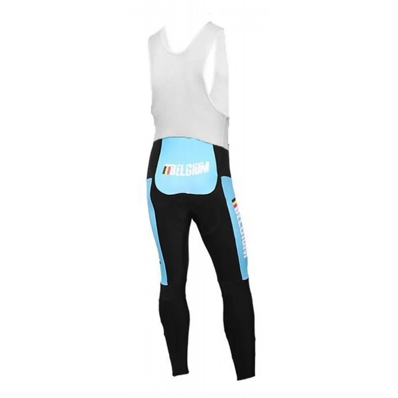 

Team Belgium winter thermal fleece Cycling bib pants Belgian flag warmer bike culotte MTB Ropa Ciclismo Bicycle maillot GEL PAD