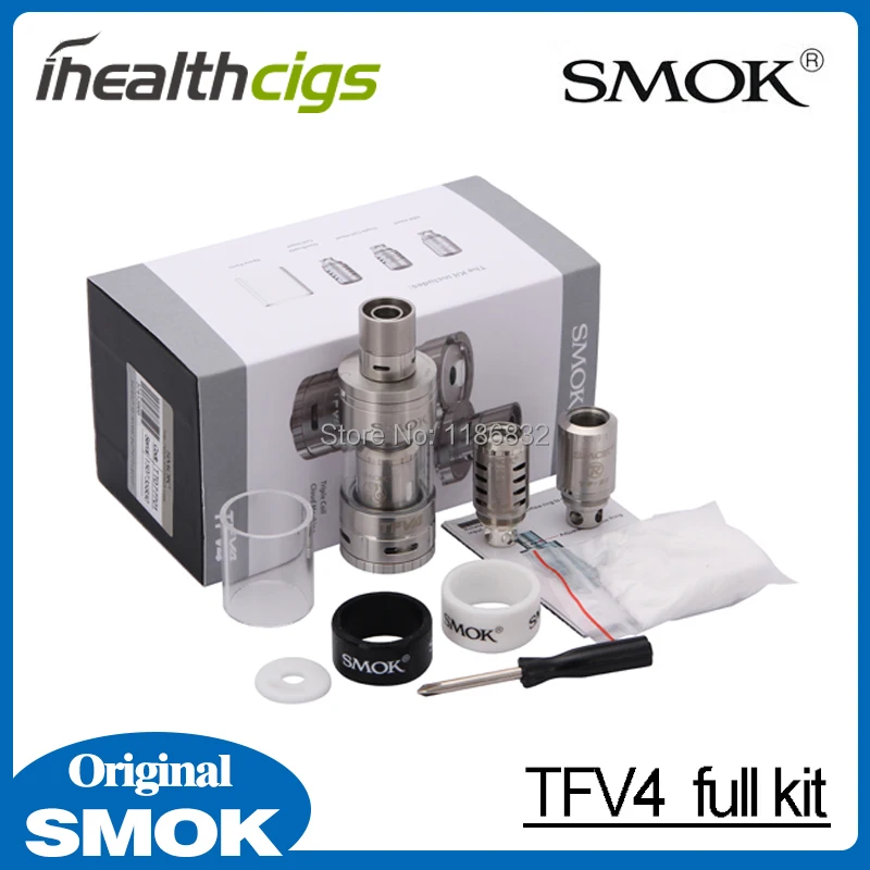 

100% Original Smok TFV4 Tank Atomizer 5.0ml Sub ohm Tank Atomizer Fit for Smok xpro M80 plus Smok X cube II mod