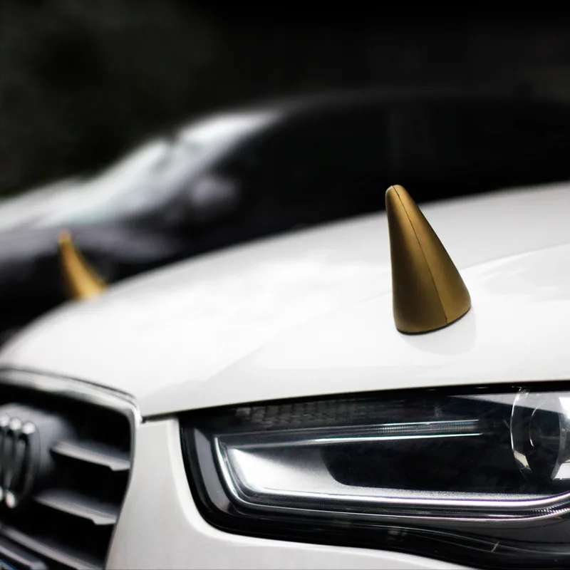 

car sticker Car stying Anti collision Cute Car Sticker Small Sapling Bean Sprouts Personality Demon Angle Ear Roof Decorations