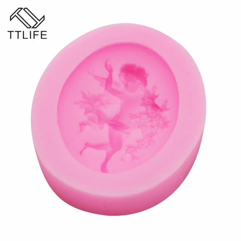 

TTLIFE Angel Shape Silicone Mold Baking Tools For Sponge Cakes Chiffon Mousse Dessert Silicone Chocolate Moulds Baking Tools