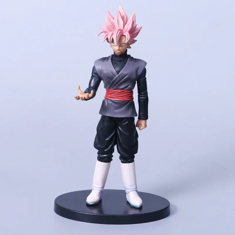 

Anime Dragon Ball Z Super Saiyan Black Son Goku Pink Ver PVC Action Figure Collectible Model doll toy 20cm