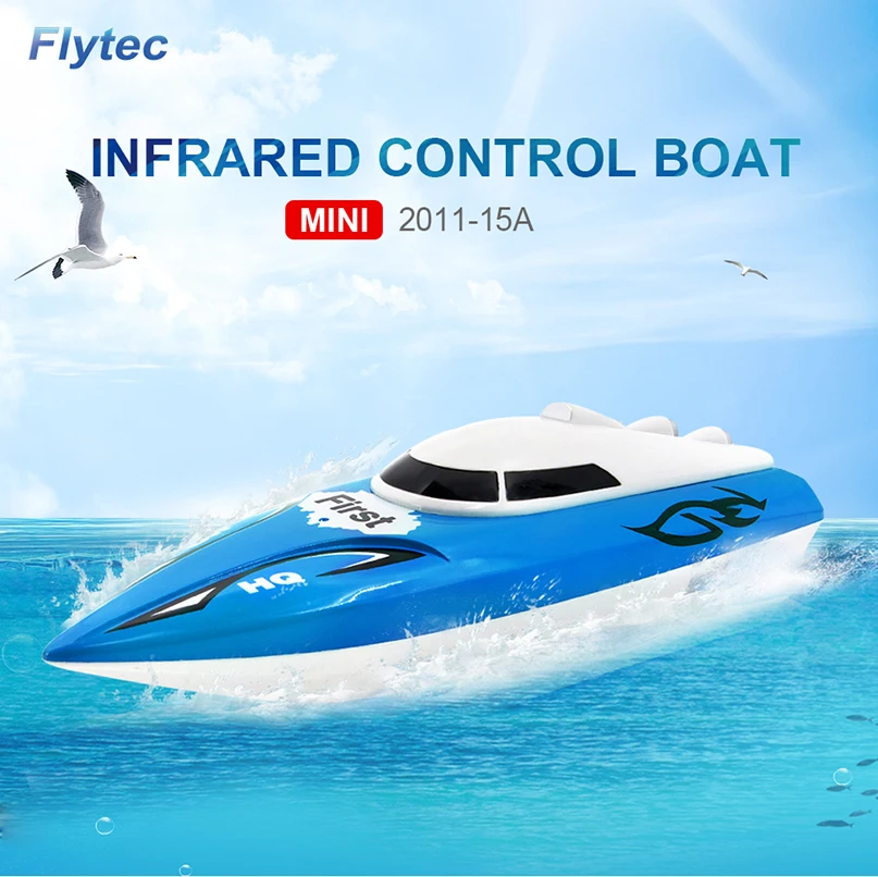 

Flytec 2011-15A Mini Simulation Remote Speed Boat Airship for Children's Model Toys Waterproof Electric RC Boat Kids Gift
