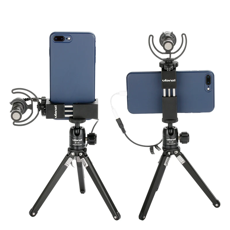  Ulanzi Iron Man ST-2s Aluminium Smartphone Tripod Mount Stand Adapter Vertical Shooting for iPhone 