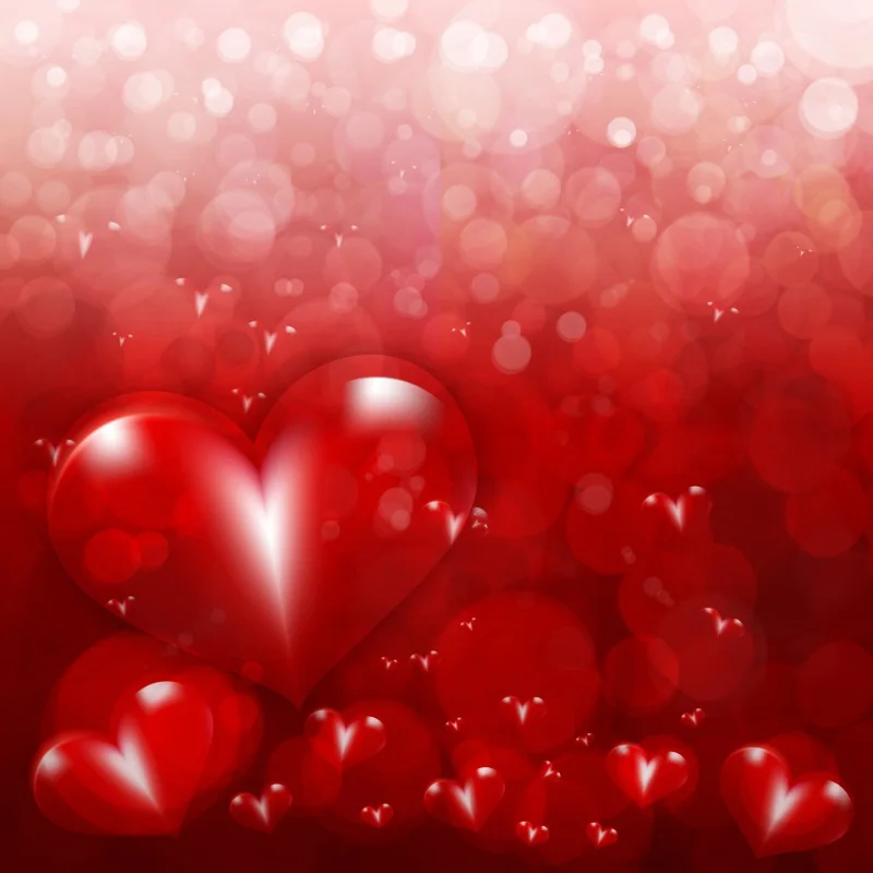 

Laeacco Love Hearts Glittering Bokeh Scenic Valentine's Day Photo Backgrounds Vinyl Photography Backdrops Props For Photo Studio