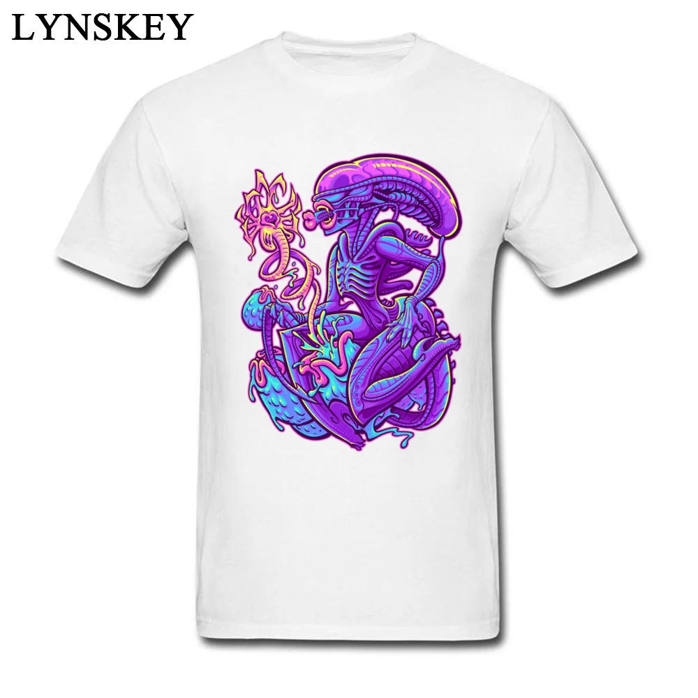 T-shirts 3D Printed Short Sleeve Fashion Crew Neck 100% Cotton Tops Tees Normal Summer Autumn ALIEN PINUP Tee-Shirts for Men ALIEN PINUP white