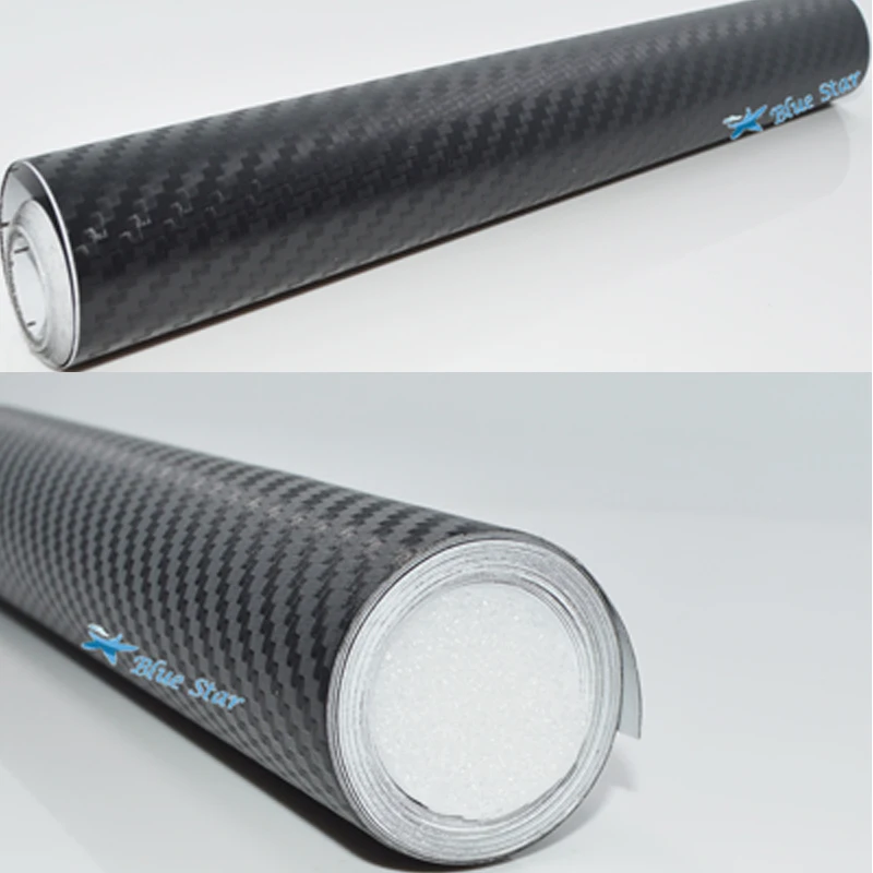 

300cm*55cm 3D Carbon Fiber Fibre Vinyl Film Car Stickers Waterproof DIY Car Styling Wrap Car Interior Stickers Film