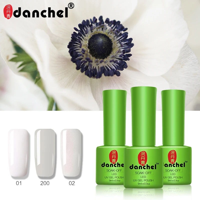 

9ML Gel Nail Solid Colors Fashion UV Gel Nail Polish Soak Off Vernish Semi Permanent LED Nail Polish Lacquer Gelpolish 3pcs/set