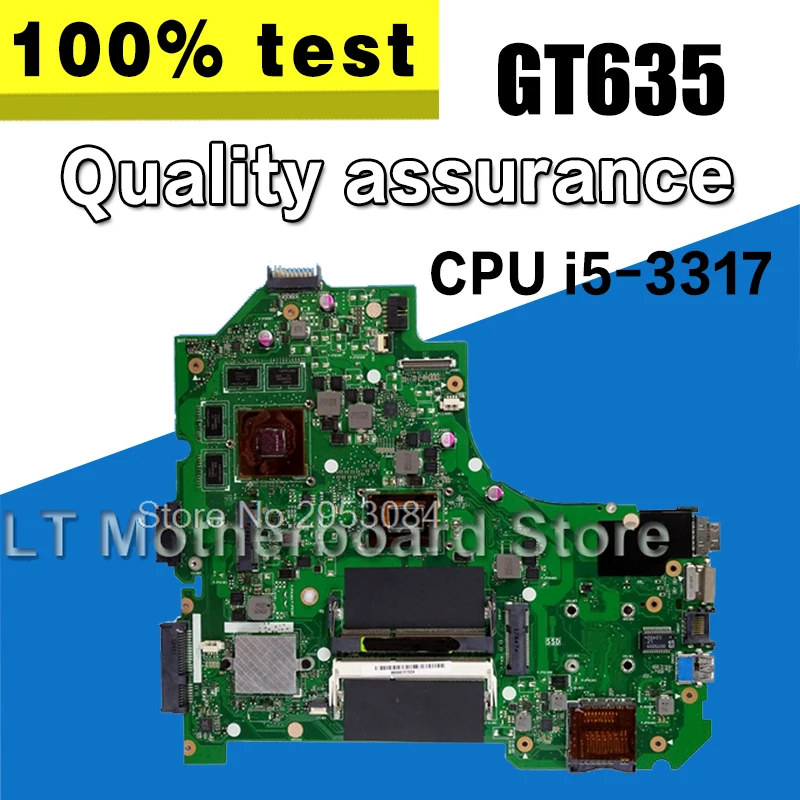 Материнская плата k56см REV2.0 I5-3317U GT635 2G для For Asus S550C s550см s56см K56C материнская