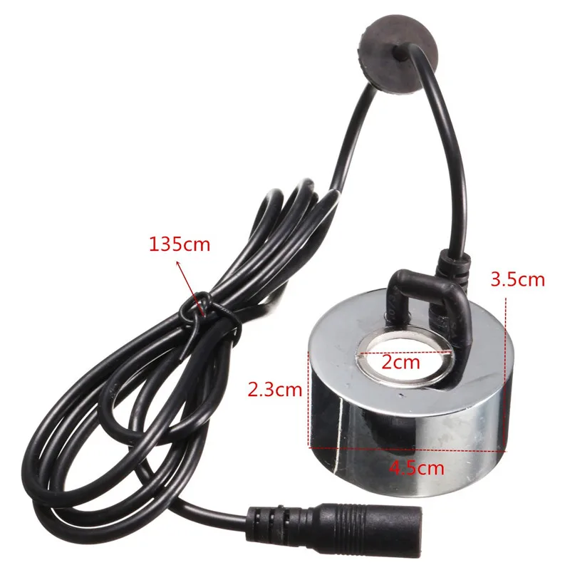  With EU Plug / No Plug 45mm Ultrasonic Humidifier Mist Maker Fogger Water Fountain Pond Atomizer He
