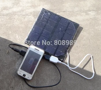 

BUHESHUI 3W 6V Solar Charger Monocrystalline Solar Cell Panel Diy Solar Mobile Charger For Mobile Power Bank 2pcs Free Shipping