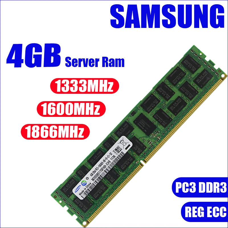 Aliexpress Buy Samsung 4GB 4G PC3 10600R 12800R 14900R DDR3 