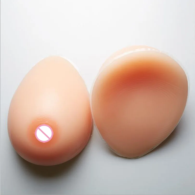 300g Creative water drop design Super soft Silica gel Breast Form Supports Artificial Fake False Breast Real touch feeling MR077